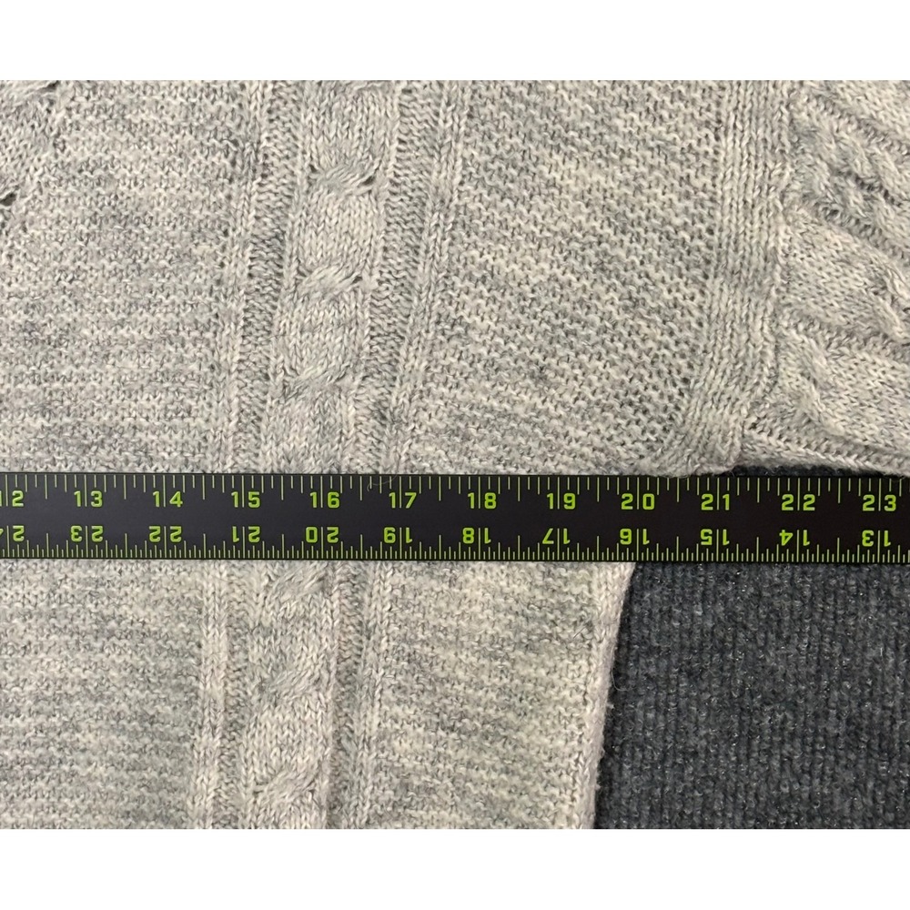 Lucky Brand‎ Women Sweater Cable Knit Textured Cream Marl Size M - Picture 8 of 8